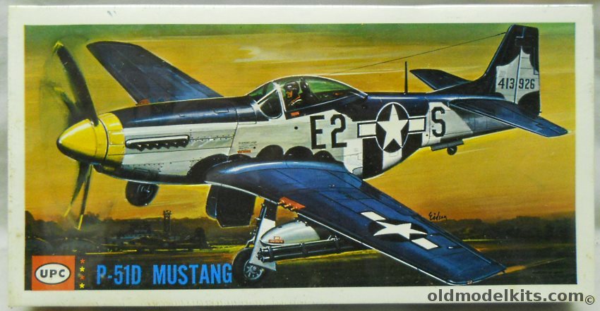 UPC 1/50 North American P-51D Mustang - With Markings for Two USAAF 8th AF Aircraft (ex-Hawk), 5069-100 plastic model kit